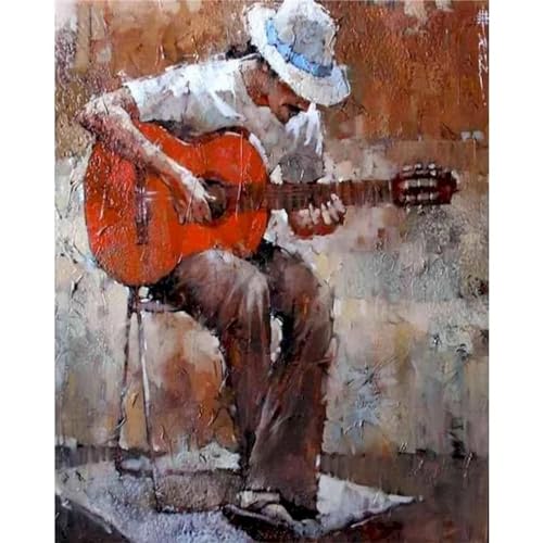 Yoonqun Gitarre Mann Malen Nach Zahlen Set,60x75cm Malen Nach Zahlen Erwachsene DIY inklusive Pinsel und Acrylfarben Handgemalt Ölgemälde Kit Startseite Wandkunst Dekoration - ohne Rahmen Yoonqun Gitarre Mann Malen Nach Zahlen Set,60x75cm Malen Nach Zahlen Erwachsene DIY inklusive Pinsel und Acrylfarben Handgemalt Ölgemälde Kit Startseite Wandkunst Dekoration - ohne Rahmen von Yoonqun