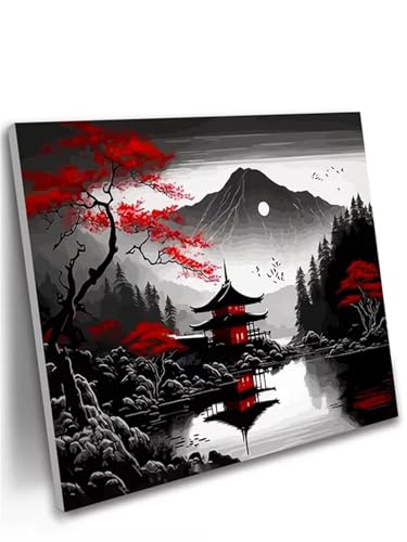 Yoonqun Malen Nach Zahlen Erwachsene,Japanische Landschaft Paint by Numbers Malen Nach Zahlen Set,DIY mit Pinseln und Acrylfarben Handgemalt Ölgemälde Leinwand für Home Décor,mit Rahmen 40x50cm Yoonqun Malen Nach Zahlen Erwachsene,Japanische Landschaft Paint by Numbers Malen Nach Zahlen Set,DIY mit Pinseln und Acrylfarben Handgemalt Ölgemälde Leinwand für Home Décor,mit Rahmen 40x50cm von Yoonqun