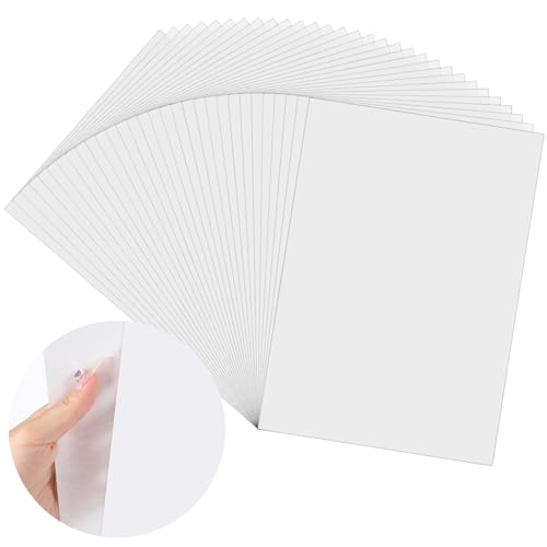 100 Blatt Transparentpapier Weiß, 35 g/m² Seidenpapier Transparentpapier A4 Durchsichtiges Papier zum Basteln Weisses Geschenkpapier für Verpackung DIY Bastelarbeiten Dekoration (29,7x21cm) von Yoosso