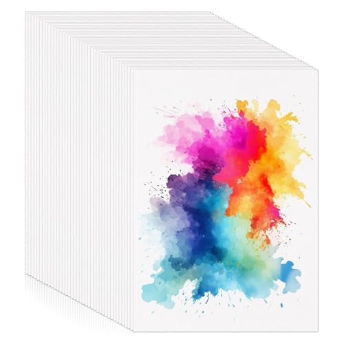 120 Blatt A6 Aquarellpapier, 300g/m² Aquarellblock Watercolor Paper Weiß 10.2 * 15.2cm Aquarell Karten Blanko für Kinder Studenten Erwachsene Künstler Zeichnen von Yoosso