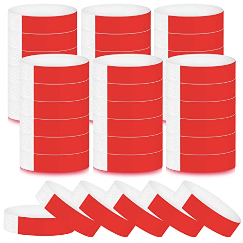 200 Stück Einlassbänder, Rot Eintrittsbänder Wasserfest Festival Armbänder Partybänder Selber Gestalten für Bar Partys Events Veranstaltungen(25x2cm) von Yoosso