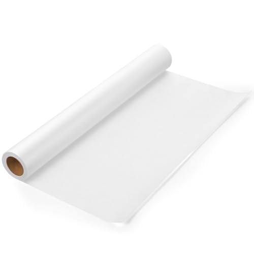 43cm x 25m Transparentpapier Rolle, 26 g/m² Seidenpapier Verpackungsmaterial Skizzenrolle Schnittmusterpapier Rolle Transparentes Papier zum Basteln Verpacken Zeichnen Skizzieren von Yoosso
