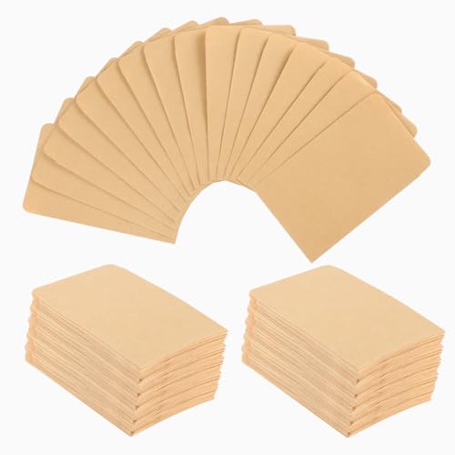 300 Stück Papiertüten Klein, 6 x 10 cm Minitüten Samentütchen Kleine Papiertüten zum Befüllen Mini Kraftpapiertüten Freudentränen für Gastgeschenke Hochzeit Münzen Schmuck Kleinigkeiten (Braun) von Yoosso
