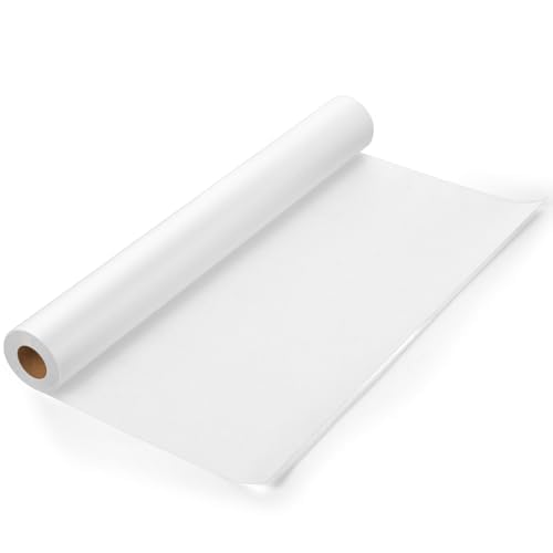 50m x 43cm Transparentpapier Rolle, 24 g/m² Seidenpapier Skizzenrolle Schnittmusterpapier Rolle Zeichenpapierrolle zum Zeichnen Skizzieren Verpacken Basteln von Yoosso