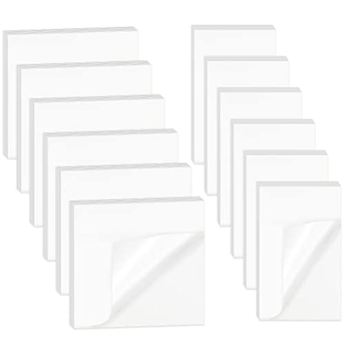 600 Blätter Transparente Haftnotizen, 2 Größen Wasserdichte Selbstklebende Notizbuch Transparent Sticky Notes Klebezettel Papier für Büro Schule Zuhause(75×75mm/75 * 50mm) von Yoosso