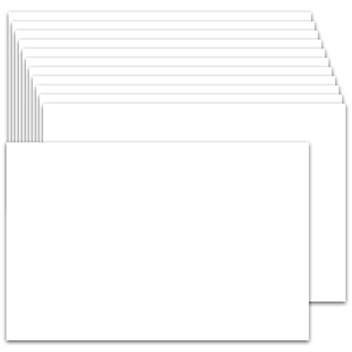 Yoosso 100 Stück A6 Karteikarten Blanko, 10,2 x 15,2 cm Blanko Postkarten Weiße Leere Karteikarten 230g/m² DIY Papier Karten für Grußkarten Hochzeitskarten Hochzeitseinladungen Kinderunterricht von Yoosso