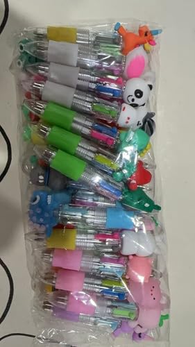 Yoosso 24 Stück 4-in-1 Kugelschreiber, 0.7mm Versenkbare Kugelschreiber Lustige Stifte Kinder für Studenten Büro Schule Geschenke (Verschiedene Stile) von Yoosso