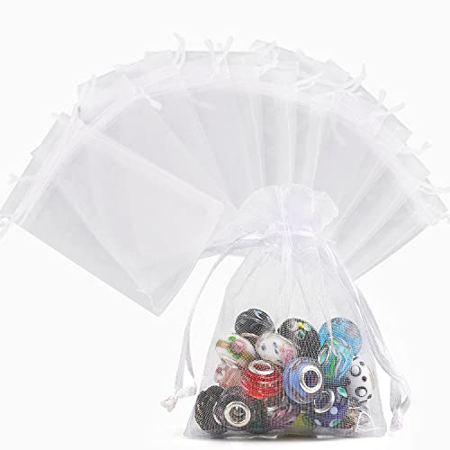 Yoosso 50 Stück Organzasäckchen 10x15 cm, Organzabeutel Weiß Schmuckbeutel Organzasäckchen mit Kordelzug Organza Geschenksäckchen für Hochzeit Geburtstag Yoosso 50 Stück Organzasäckchen 10x15 cm, Organzabeutel Weiß Schmuckbeutel Organzasäckchen mit Kordelzug Organza Geschenksäckchen für Hochzeit Geburtstag von Yoosso