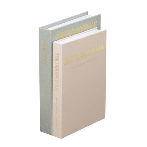 Dekorative Buch-Aufbewahrungsboxen, 2er-Set, Premium-Leinen-Bücher mit Magnetverschluss, Mehrzweck-Couchtisch und Regal-Dekoration für Zuhause, Büro, ästhetischer Andenken-Organizer (mintgrün + beige) Dekorative Buch-Aufbewahrungsboxen, 2er-Set, Premium-Leinen-Bücher mit Magnetverschluss, Mehrzweck-Couchtisch und Regal-Dekoration für Zuhause, Büro, ästhetischer Andenken-Organizer (mintgrün + beige) von YoouDamy