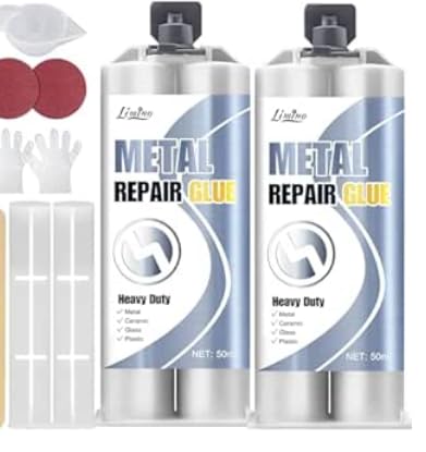 Metallkleber Extra Stark 130 ml, Edelstahl & Gusseisen - 2 Komponenten Kleber Epoxy-Metall-Schweißkleber Des Rissischen Wasserfest Flüssigmetall Hochfester Klebstoff für Kunststoff, Holz, Keramik Metallkleber Extra Stark 130 ml, Edelstahl & Gusseisen - 2 Komponenten Kleber Epoxy-Metall-Schweißkleber Des Rissischen Wasserfest Flüssigmetall Hochfester Klebstoff für Kunststoff, Holz, Keramik von Yooyan