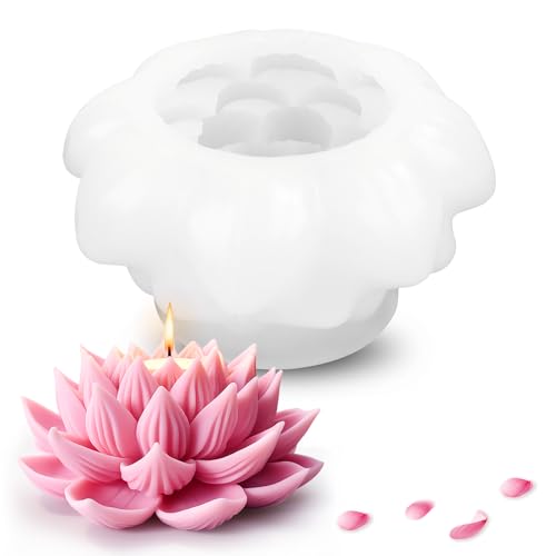 Silikonform Blumenkugel Silikonformen Gießformen Blumen 3D Lotusblume Kerzenform Duftkerze Silikon Zum Gießen Kerzen Formen mit 50 Kerzendocht für Handwerk Ornamente Selber Machen Set Geschenke Silikonform Blumenkugel Silikonformen Gießformen Blumen 3D Lotusblume Kerzenform Duftkerze Silikon Zum Gießen Kerzen Formen mit 50 Kerzendocht für Handwerk Ornamente Selber Machen Set Geschenke von Yooyan