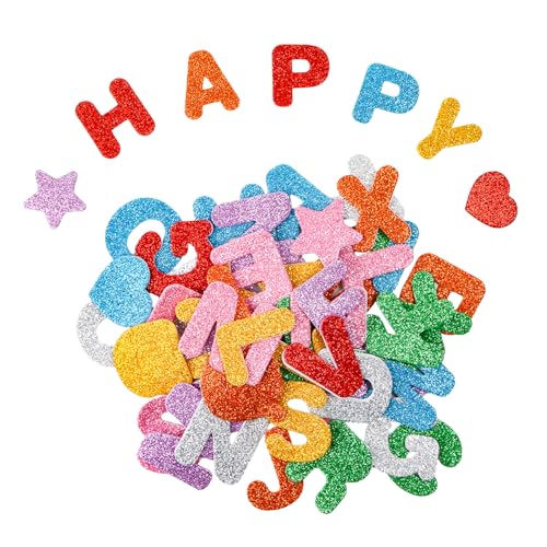 Yooyan Moosgummi Buchstaben Selbstklebend, Glitzer Schaumstoff-Sticker Buchstaben Aufkleber, Alphabet Stern Herz Einschulung Deko, Geeignet für Kinder Diy Klassenzimmer, Kinder Aufnahmeparty Yooyan Moosgummi Buchstaben Selbstklebend, Glitzer Schaumstoff-Sticker Buchstaben Aufkleber, Alphabet Stern Herz Einschulung Deko, Geeignet für Kinder Diy Klassenzimmer, Kinder Aufnahmeparty von Yooyan