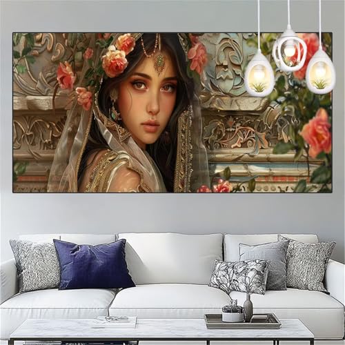 Ägypten Diamond Painting Erwachsene Groß xxl 50x150cm Diamant Painting Bilder Schönheit Diamant Malerei Set,Vollbohrer Crystal Art Stickerei Kreuzstich Bastelset Erwachsene für Dekor Geschenke YC-285 von Yooyixi