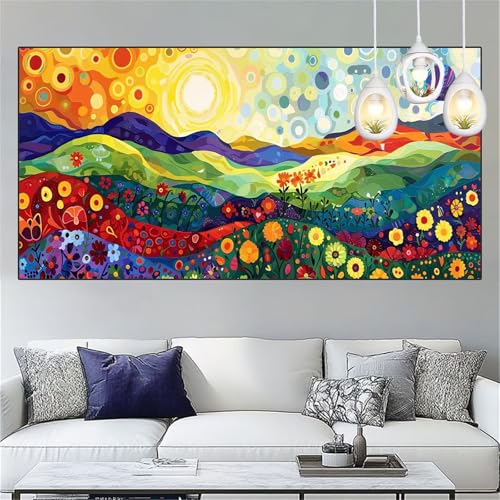 Diamond Painting Abstrakt Diamond Painting Kinder Berg Basteln Mädchen 12 Jahre Diamant Malerei 80x160cm DIY Full Diamant Crystal Art Mosaikherstellung Stickerei Kreuzstich,Home Decor Geschenke YC-294 von Yooyixi