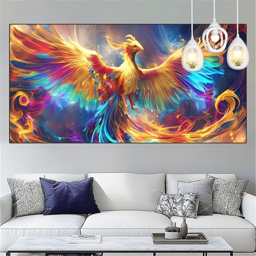 Diamond Painting Farbe Diamond Painting Kinder Phönix Basteln Mädchen 8 Jahre Diamant Malerei 90x180cm DIY Full Diamant Crystal Art Mosaikherstellung Stickerei Kreuzstich,Home Decor Geschenke YC-288 von Yooyixi