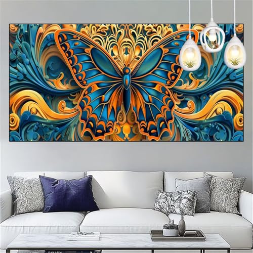 Diamond Painting Magie Diamond Painting Kinder Schmetterling Basteln Mädchen 10 Jahre Diamant Malerei 50x150cm DIY Full Diamant Crystal Art Mosaikherstellung Stickerei Kreuzstich,Geschenke YC-264 von Yooyixi