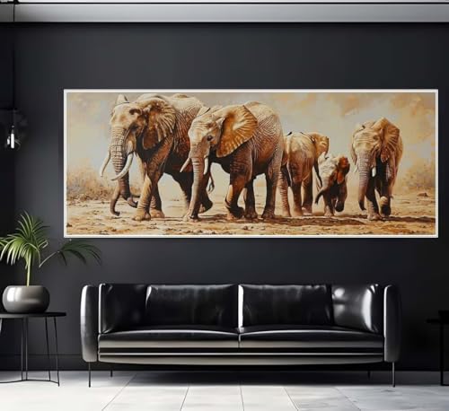 Diamond Painting Malen Nach Zahlen Erwachsene, Elefant Familie Diamond Painting Erwachsene, DIY Diamant Painting Bilder Kinder, 5D Daiming Panting Crystal Craft, Room Wanddekoration Gifts 40x80 cm-e6 Diamond Painting Malen Nach Zahlen Erwachsene, Elefant Familie Diamond Painting Erwachsene, DIY Diamant Painting Bilder Kinder, 5D Daiming Panting Crystal Craft, Room Wanddekoration Gifts 40x80 cm-e6 von Yooyixi