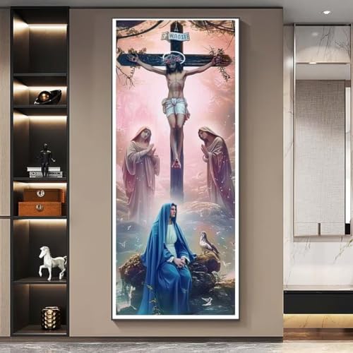 Diamond Painting Religion Kreuz Diamond Painting Erwachsene Groß xxl 120 X 40cm, DIY Malen Nach Zahlen Erwachsene 5D Diamant Painting Bilder Kinder Crystal Arts für Wand Deko Aesthetic Geschenke-f415 Diamond Painting Religion Kreuz Diamond Painting Erwachsene Groß xxl 120 X 40cm, DIY Malen Nach Zahlen Erwachsene 5D Diamant Painting Bilder Kinder Crystal Arts für Wand Deko Aesthetic Geschenke-f415 von Yooyixi