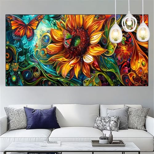 Diamond Painting Sonnenblume Diamond Painting Kinder Schmetterling Basteln Mädchen 7 Jahre Diamant Malerei 30x90cm DIY Full Diamant Crystal Art Mosaikherstellung Stickerei Kreuzstich,Geschenke YC-208 Diamond Painting Sonnenblume Diamond Painting Kinder Schmetterling Basteln Mädchen 7 Jahre Diamant Malerei 30x90cm DIY Full Diamant Crystal Art Mosaikherstellung Stickerei Kreuzstich,Geschenke YC-208 von Yooyixi