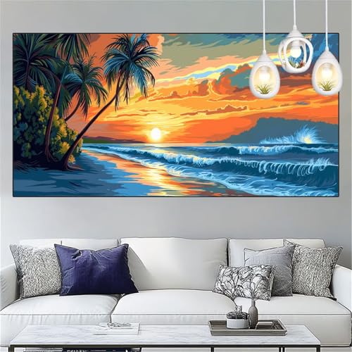 Diamond Painting Sonnenuntergang Diamond Painting Kinder Kokosnussbaum Basteln Mädchen 8 Jahre Diamant Malerei 90x250cm DIY Full Diamant Crystal Art Mosaikherstellung Stickerei Kreuzstich,Gifts YC-46 Diamond Painting Sonnenuntergang Diamond Painting Kinder Kokosnussbaum Basteln Mädchen 8 Jahre Diamant Malerei 90x250cm DIY Full Diamant Crystal Art Mosaikherstellung Stickerei Kreuzstich,Gifts YC-46 von Yooyixi