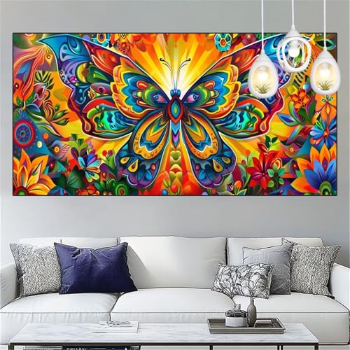 Farbe Diamond Painting Erwachsene 20x60cm Diamant Painting Bilder Schmetterling Diamant Malerei Set,Vollbohrer Crystal Art Stickerei Kreuzstich Bastelset Erwachsene für Home Dekor Geschenke YC-289 von Yooyixi