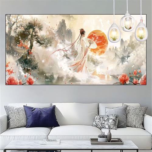 Fee Diamond Painting Erwachsene Groß xxl 60x120cm Diamant Painting Bilder Mond Diamant Malerei Set,Vollbohrer Crystal Art Stickerei Kreuzstich Bastelset Erwachsene für Home Dekor Geschenke YC-207 Fee Diamond Painting Erwachsene Groß xxl 60x120cm Diamant Painting Bilder Mond Diamant Malerei Set,Vollbohrer Crystal Art Stickerei Kreuzstich Bastelset Erwachsene für Home Dekor Geschenke YC-207 von Yooyixi