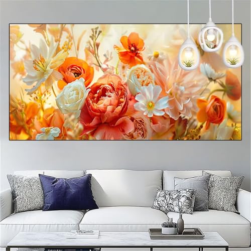 Herbst Diamond Painting Erwachsene Groß xxl 60x120cm Diamant Painting Bilder Blume Diamant Malerei Set,Vollbohrer Crystal Art Stickerei Kreuzstich Bastelset Erwachsene für Home Dekor Geschenke YC-269 von Yooyixi