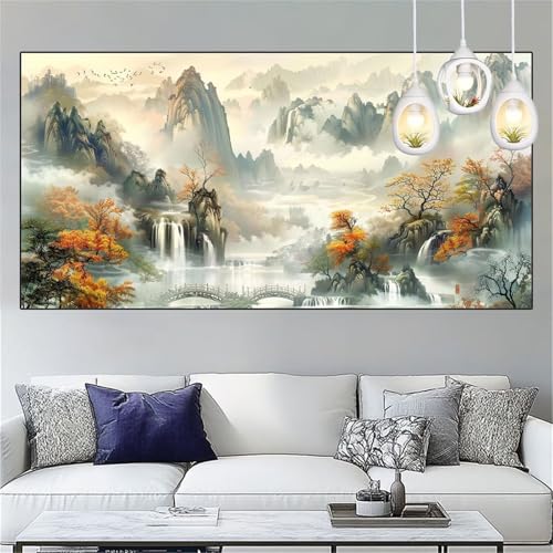 Landschaft Diamond Painting Erwachsene 20x60cm Diamant Painting Bilder Japan Diamant Malerei Set,Vollbohrer Crystal Art Stickerei Kreuzstich Mosaik Bastelset Erwachsene für Home Dekor Geschenke YC-299 von Yooyixi