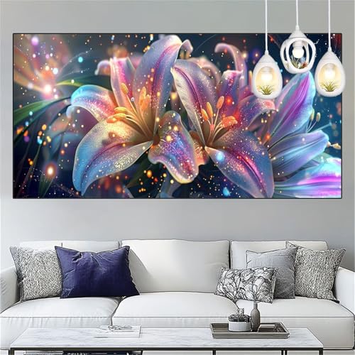 Lilie Diamond Painting Erwachsene Groß xxl 50x150cm Diamant Painting Bilder Blume Diamant Malerei Set,Vollbohrer Crystal Art Stickerei Kreuzstich Bastelset Erwachsene für Home Dekor Geschenke YC-215 Lilie Diamond Painting Erwachsene Groß xxl 50x150cm Diamant Painting Bilder Blume Diamant Malerei Set,Vollbohrer Crystal Art Stickerei Kreuzstich Bastelset Erwachsene für Home Dekor Geschenke YC-215 von Yooyixi