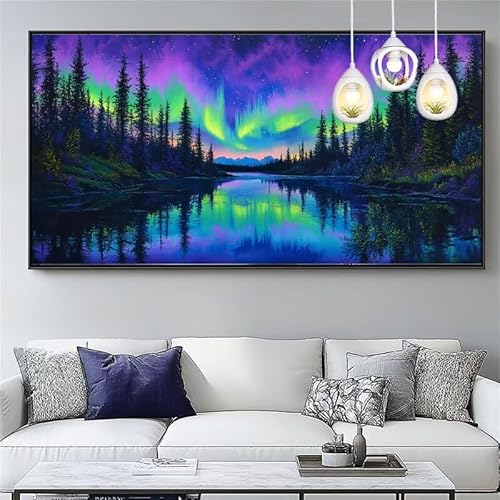 Malen Nach Zahlen Aurora Malen Nach Zahlen Erwachsene Groß 50x150cm Paint by Numbers Wald,DIY Handgemalt Farbe Leinwand Ölgemälde Kit für Anfänger Mit Pinseln/Acrylfarbe,Home Dekor Geschenk,XYY-527 Malen Nach Zahlen Aurora Malen Nach Zahlen Erwachsene Groß 50x150cm Paint by Numbers Wald,DIY Handgemalt Farbe Leinwand Ölgemälde Kit für Anfänger Mit Pinseln/Acrylfarbe,Home Dekor Geschenk,XYY-527 von Yooyixi