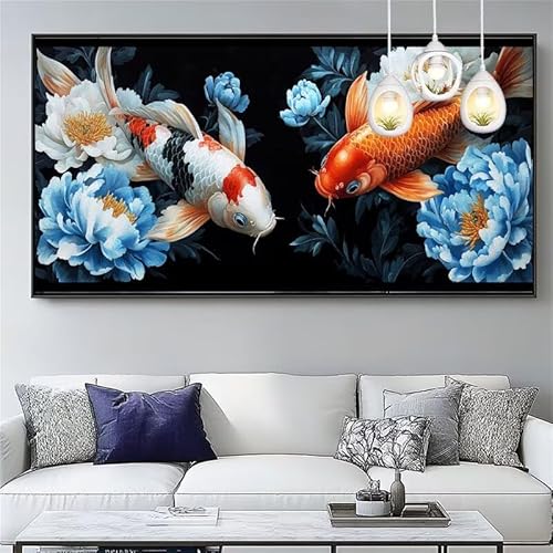 Malen Nach Zahlen Blume Malen Nach Zahlen Erwachsene Groß 60x150cm Paint by Numbers Fisch,DIY Handgemalt Farbe Leinwand Ölgemälde Kit für Anfänger Mit Pinseln/Acrylfarbe,Home Dekor Geschenk,XYY-490 Malen Nach Zahlen Blume Malen Nach Zahlen Erwachsene Groß 60x150cm Paint by Numbers Fisch,DIY Handgemalt Farbe Leinwand Ölgemälde Kit für Anfänger Mit Pinseln/Acrylfarbe,Home Dekor Geschenk,XYY-490 von Yooyixi