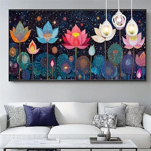 Malen Nach Zahlen Einfachheit Malen Nach Zahlen Erwachsene Groß 50x150cm Paint by Numbers Lotus,DIY Handgemalt Farbe Leinwand Ölgemälde Kit für Anfänger Mit Pinseln/Acrylfarbe,Dekor Geschenk,XYY-532 Malen Nach Zahlen Einfachheit Malen Nach Zahlen Erwachsene Groß 50x150cm Paint by Numbers Lotus,DIY Handgemalt Farbe Leinwand Ölgemälde Kit für Anfänger Mit Pinseln/Acrylfarbe,Dekor Geschenk,XYY-532 von Yooyixi