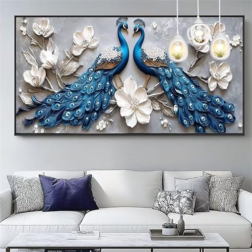 Malen Nach Zahlen Einfachheit Malen Nach Zahlen Erwachsene Groß 60x150cm Paint by Numbers Pfau,DIY Handgemalt Farbe Leinwand Ölgemälde Kit für Anfänger Mit Pinseln/Acrylfarbe,Dekor Geschenk,XYY-535 Malen Nach Zahlen Einfachheit Malen Nach Zahlen Erwachsene Groß 60x150cm Paint by Numbers Pfau,DIY Handgemalt Farbe Leinwand Ölgemälde Kit für Anfänger Mit Pinseln/Acrylfarbe,Dekor Geschenk,XYY-535 von Yooyixi