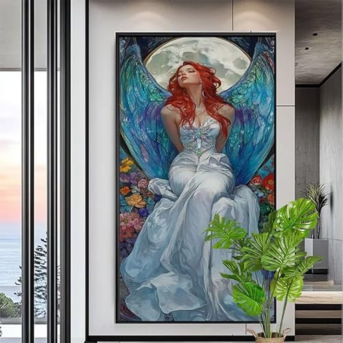 Malen Nach Zahlen Engel Malen Nach Zahlen Erwachsene Groß 60x150cm Paint by Numbers Mond,DIY Handgemalt Farbe Leinwand Ölgemälde Kit für Anfänger Mit Pinseln/Acrylfarbe,Home Dekor Geschenk,XYY-1890 Malen Nach Zahlen Engel Malen Nach Zahlen Erwachsene Groß 60x150cm Paint by Numbers Mond,DIY Handgemalt Farbe Leinwand Ölgemälde Kit für Anfänger Mit Pinseln/Acrylfarbe,Home Dekor Geschenk,XYY-1890 von Yooyixi