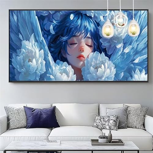 Malen Nach Zahlen Erwachsene Blume Malen Nach Zahlen Kinder Engel Paint by Numbers for Anfänger Mit Pinseln/Acrylfarbe,DIY Farbe Leinwand Ölgemälde Kits Basteln set,Geschenk [Ohne Rahmen] XYY-487 von Yooyixi