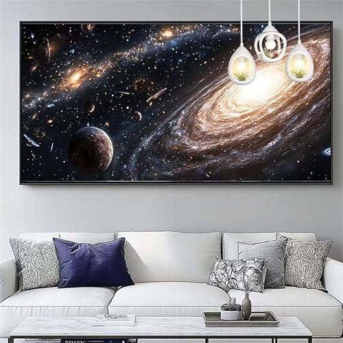 Malen Nach Zahlen Erwachsene Galaxis Malen Nach Zahlen Kinder Universum Paint by Numbers for Anfänger Mit Pinseln/Acrylfarbe,DIY Farbe Leinwand Ölgemälde Kits Basteln set,Gifts [Ohne Rahmen] XYY-1331 von Yooyixi