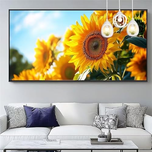Malen Nach Zahlen Erwachsene Sonnenblume Malen Nach Zahlen Kinder Blume Paint by Numbers for Anfänger Mit Pinseln/Acrylfarbe,DIY Farbe Leinwand Ölgemälde Kits Basteln set,Gifts [Ohne Rahmen] XYY-1305 von Yooyixi