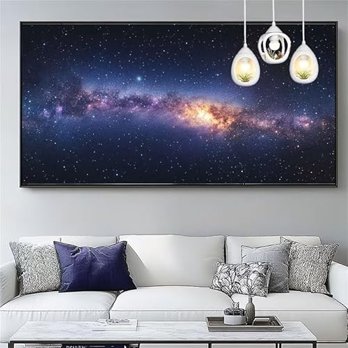 Malen Nach Zahlen Erwachsene Sternenhimmel Malen Nach Zahlen Kinder Geheimnis Paint by Numbers for Anfänger Mit Pinseln/Acrylfarbe,DIY Farbe Leinwand Ölgemälde Kits Basteln set,[Ohne Rahmen] XYY-1321 von Yooyixi