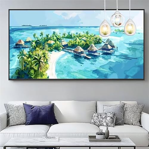 Malen Nach Zahlen Insel Malen Nach Zahlen Erwachsene Groß 30x90cm Paint by Numbers Landschaft,DIY Handgemalt Farbe Leinwand Ölgemälde Kit für Anfänger Mit Pinseln/Acrylfarbe,Dekor Geschenk,XYY-361 Malen Nach Zahlen Insel Malen Nach Zahlen Erwachsene Groß 30x90cm Paint by Numbers Landschaft,DIY Handgemalt Farbe Leinwand Ölgemälde Kit für Anfänger Mit Pinseln/Acrylfarbe,Dekor Geschenk,XYY-361 von Yooyixi