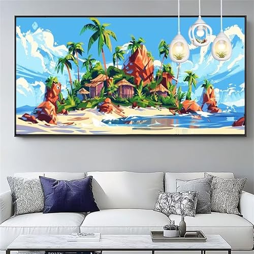 Malen Nach Zahlen Insel Malen Nach Zahlen Erwachsene Groß 40x120cm Paint by Numbers Landschaft,DIY Handgemalt Farbe Leinwand Ölgemälde Kit für Anfänger Mit Pinseln/Acrylfarbe,Dekor Geschenk,XYY-362 Malen Nach Zahlen Insel Malen Nach Zahlen Erwachsene Groß 40x120cm Paint by Numbers Landschaft,DIY Handgemalt Farbe Leinwand Ölgemälde Kit für Anfänger Mit Pinseln/Acrylfarbe,Dekor Geschenk,XYY-362 von Yooyixi