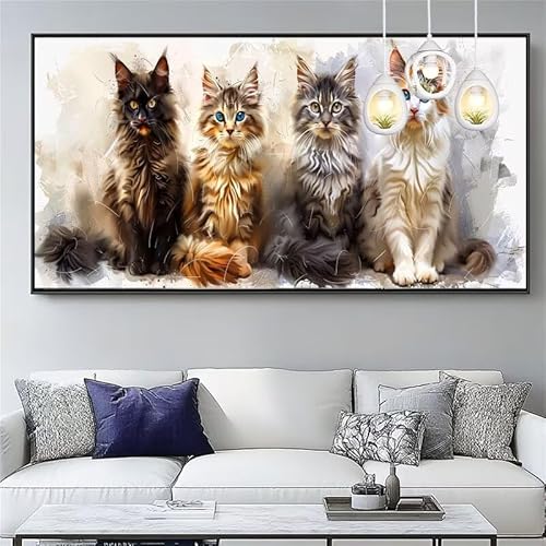 Malen Nach Zahlen Katze Malen Nach Zahlen Erwachsene Groß 90x240cm Paint by Numbers Tier,DIY Handgemalt Farbe Leinwand Ölgemälde Kit für Anfänger Mit Pinseln/Acrylfarbe,Home Dekor Geschenk,XYY-792 Malen Nach Zahlen Katze Malen Nach Zahlen Erwachsene Groß 90x240cm Paint by Numbers Tier,DIY Handgemalt Farbe Leinwand Ölgemälde Kit für Anfänger Mit Pinseln/Acrylfarbe,Home Dekor Geschenk,XYY-792 von Yooyixi
