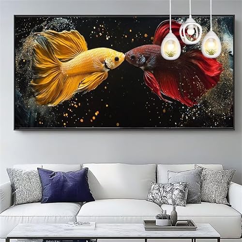 Malen Nach Zahlen Koi-Fisch Malen Nach Zahlen Erwachsene Groß 60x150cm Paint by Numbers Fisch,DIY Handgemalt Farbe Leinwand Ölgemälde Kit für Anfänger Mit Pinseln/Acrylfarbe,Dekor Geschenk,XYY-546 Malen Nach Zahlen Koi-Fisch Malen Nach Zahlen Erwachsene Groß 60x150cm Paint by Numbers Fisch,DIY Handgemalt Farbe Leinwand Ölgemälde Kit für Anfänger Mit Pinseln/Acrylfarbe,Dekor Geschenk,XYY-546 von Yooyixi