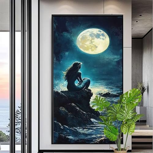 Malen Nach Zahlen Meerjungfrau Malen Nach Zahlen Erwachsene Groß 80x200cm Paint by Numbers Mond,DIY Handgemalt Farbe Leinwand Ölgemälde Kit für Anfänger Mit Pinseln/Acrylfarbe,Dekor Geschenk,XYY-1748 Malen Nach Zahlen Meerjungfrau Malen Nach Zahlen Erwachsene Groß 80x200cm Paint by Numbers Mond,DIY Handgemalt Farbe Leinwand Ölgemälde Kit für Anfänger Mit Pinseln/Acrylfarbe,Dekor Geschenk,XYY-1748 von Yooyixi