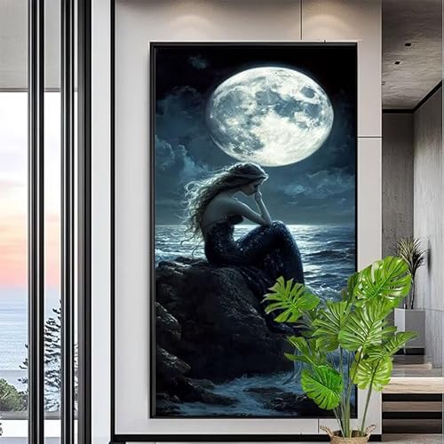 Malen Nach Zahlen Meerjungfrau Malen Nach Zahlen Erwachsene Groß 80x200cm Paint by Numbers Mond,DIY Handgemalt Farbe Leinwand Ölgemälde Kit für Anfänger Mit Pinseln/Acrylfarbe,Dekor Geschenk,XYY-1747 Malen Nach Zahlen Meerjungfrau Malen Nach Zahlen Erwachsene Groß 80x200cm Paint by Numbers Mond,DIY Handgemalt Farbe Leinwand Ölgemälde Kit für Anfänger Mit Pinseln/Acrylfarbe,Dekor Geschenk,XYY-1747 von Yooyixi