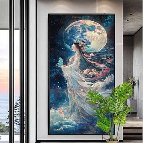 Malen Nach Zahlen Mond Malen Nach Zahlen Erwachsene Groß 20x60cm Paint by Numbers Fee,DIY Handgemalt Farbe Leinwand Ölgemälde Kit für Anfänger Mit Pinseln/Acrylfarbe,Home Wand Dekor Geschenk,XYY-1988 Malen Nach Zahlen Mond Malen Nach Zahlen Erwachsene Groß 20x60cm Paint by Numbers Fee,DIY Handgemalt Farbe Leinwand Ölgemälde Kit für Anfänger Mit Pinseln/Acrylfarbe,Home Wand Dekor Geschenk,XYY-1988 von Yooyixi