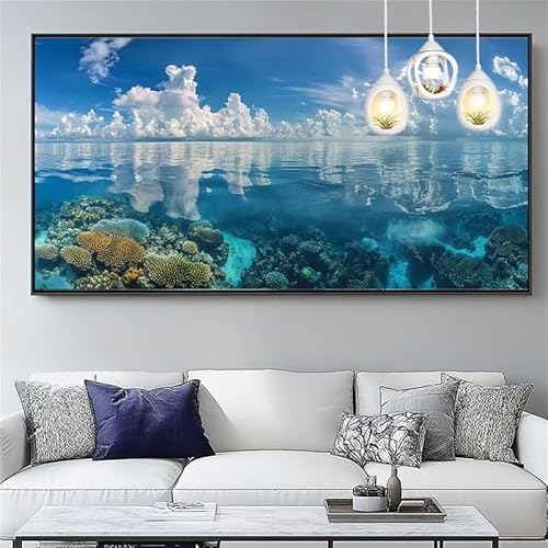 Malen Nach Zahlen Ozean Malen Nach Zahlen Erwachsene Groß 40x120cm Paint by Numbers Landschaft,DIY Handgemalt Farbe Leinwand Ölgemälde Kit für Anfänger Mit Pinseln/Acrylfarbe,Dekor Geschenk,XYY-351 Malen Nach Zahlen Ozean Malen Nach Zahlen Erwachsene Groß 40x120cm Paint by Numbers Landschaft,DIY Handgemalt Farbe Leinwand Ölgemälde Kit für Anfänger Mit Pinseln/Acrylfarbe,Dekor Geschenk,XYY-351 von Yooyixi