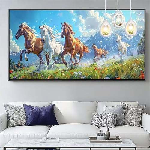 Malen Nach Zahlen Pferd Malen Nach Zahlen Erwachsene Groß 90x240cm Paint by Numbers Tier,DIY Handgemalt Farbe Leinwand Ölgemälde Kit für Anfänger Mit Pinseln/Acrylfarbe,Home Dekor Geschenk,XYY-783 Malen Nach Zahlen Pferd Malen Nach Zahlen Erwachsene Groß 90x240cm Paint by Numbers Tier,DIY Handgemalt Farbe Leinwand Ölgemälde Kit für Anfänger Mit Pinseln/Acrylfarbe,Home Dekor Geschenk,XYY-783 von Yooyixi