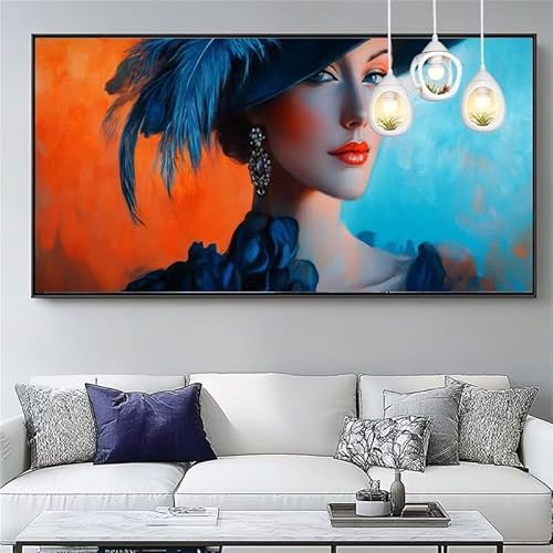 Malen Nach Zahlen Sexy Malen Nach Zahlen Erwachsene Groß 30x90cm Paint by Numbers Schönheit,DIY Handgemalt Farbe Leinwand Ölgemälde Kit für Anfänger Mit Pinseln/Acrylfarbe,Home Dekor Geschenk,XYY-1337 von Yooyixi