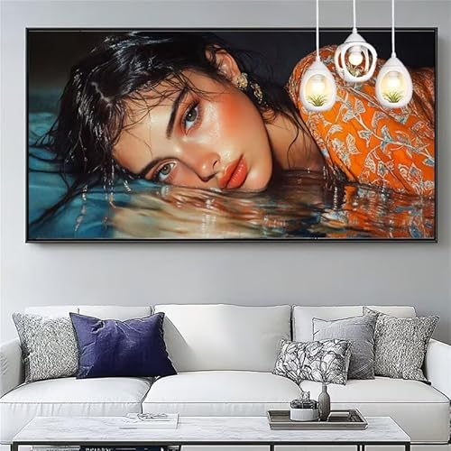 Malen Nach Zahlen Sexy Malen Nach Zahlen Erwachsene Groß 40x120cm Paint by Numbers Schönheit,DIY Handgemalt Farbe Leinwand Ölgemälde Kit für Anfänger Mit Pinseln/Acrylfarbe,Dekor Geschenk,XYY-1334 von Yooyixi