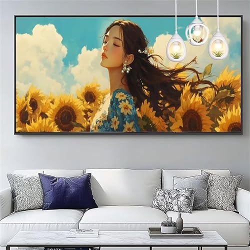 Malen Nach Zahlen Sonnenblume Malen Nach Zahlen Erwachsene Groß 60x150cm Paint by Numbers Schönheit,DIY Handgemalt Farbe Leinwand Ölgemälde Kit für Anfänger Mit Pinseln/Acrylfarbe,Geschenk,XYY-1311 Malen Nach Zahlen Sonnenblume Malen Nach Zahlen Erwachsene Groß 60x150cm Paint by Numbers Schönheit,DIY Handgemalt Farbe Leinwand Ölgemälde Kit für Anfänger Mit Pinseln/Acrylfarbe,Geschenk,XYY-1311 von Yooyixi
